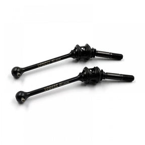 Two Xpress steel double joint universal shafts with metal joints, shown on a plain background.