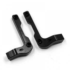 Xpress Aluminum Rear Upper Bulkhead Set for RC car, includes durable metal components, detailed close-up of the assembled part