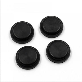 Set of four Xpress Shock Membrane V2 replacement parts, durable rubber shock absorbers for RC vehicles.