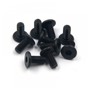 Set of 10 Xpress M3x6mm thin head hex screws showing threaded metal screws with hex heads on a white background.