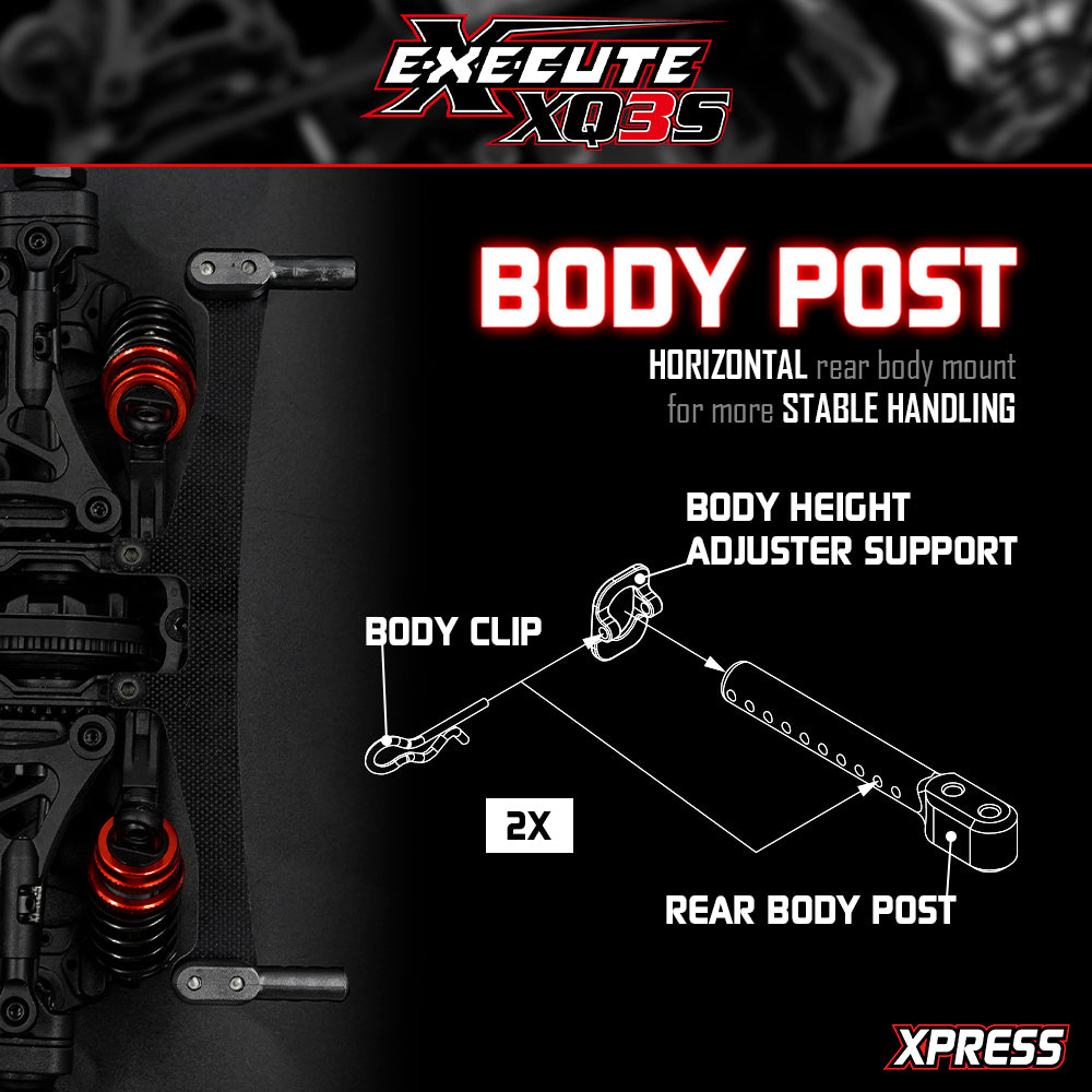 Xpress: Execute XQ3S 1/10 4WD Sport Touring Car Kit | Hobby Addicts