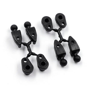 Xpress roll bar and downstop mount for graphite arm, shown with mounting hardware on a clean background.