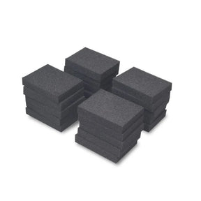 Stack of BCW Monster Pads for storage boxes, protective foam pads for secure storage of collectibles and cards.