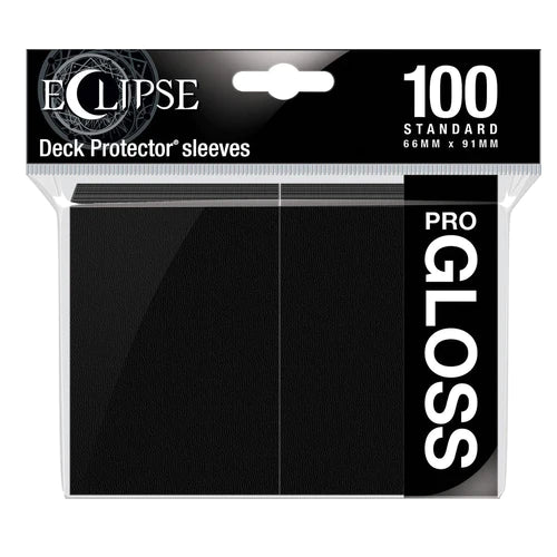 ultra pro card sleeves black Ultra Pro: Eclipse Gloss Standard Sleeves 100ct