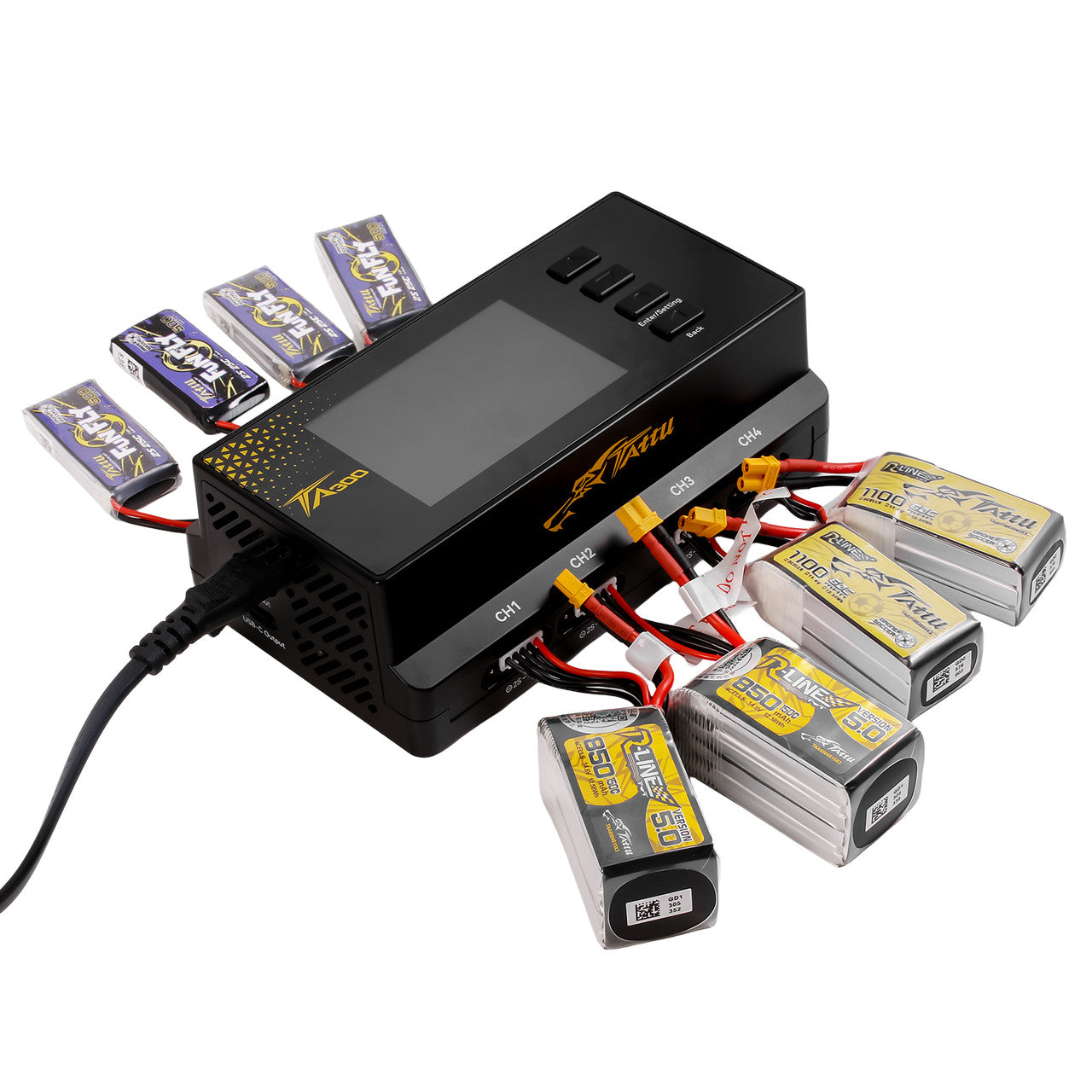 iCharger X6 HOTA T240 リポバッテリー 充電器 tattu Tattu: TA300 8 Channels Smart Charger with G-Tech | Hobby Addicts