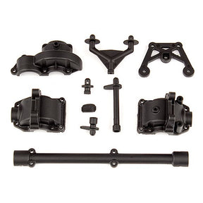 Team Associated Reflex 14 RC car upper plastics set with gray plastic components and detailed design.