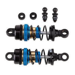 Team Associated Reflex 14R FT RC car assembled shocks, front or rear, with detailed suspension components visible in the image.
