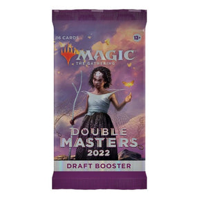 MTG Double Masters 2022 booster pack by Wizards of the Coast with colorful Magic: The Gathering card packaging.