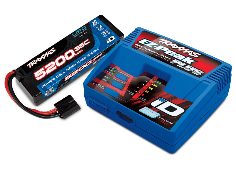 Traxxas: 2s LiPo Hard Case Completer w/ EZ-Peak Charger
