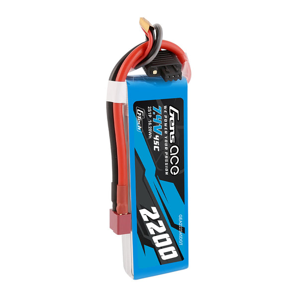 Gens Ace: G-Tech 2200mAh 7.4V 45C 2S1P Lipo Battery