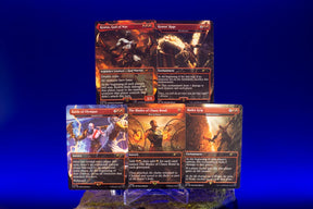 Magic: The Gathering Secret Lair x God of War Greek Edition non-foil card set by Wizards of the Coast, featuring mythological artwork.