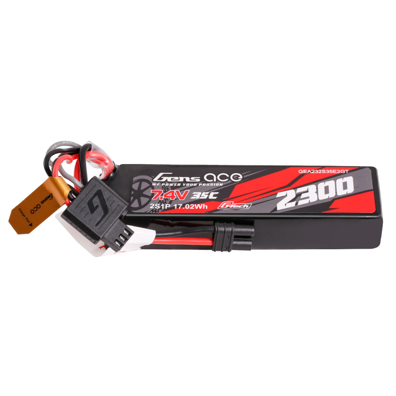 Gens Ace: 2300mAh 2S 35C 7.4V G-Tech Lipo (IEC2)