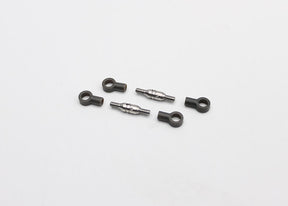 Reflex Racing RX28G2 2mm hardened steel RC car steering turnbuckles shown in close-up detail.