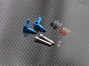Radtec RC Mini-Z MR04 aluminum steering knuckle set with precision-machined components for RC car steering performance