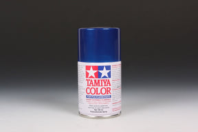 Tamiya PS-59 Dark Metallic Blue spray paint can, 100ml, with metallic blue finish and spray nozzle visible.