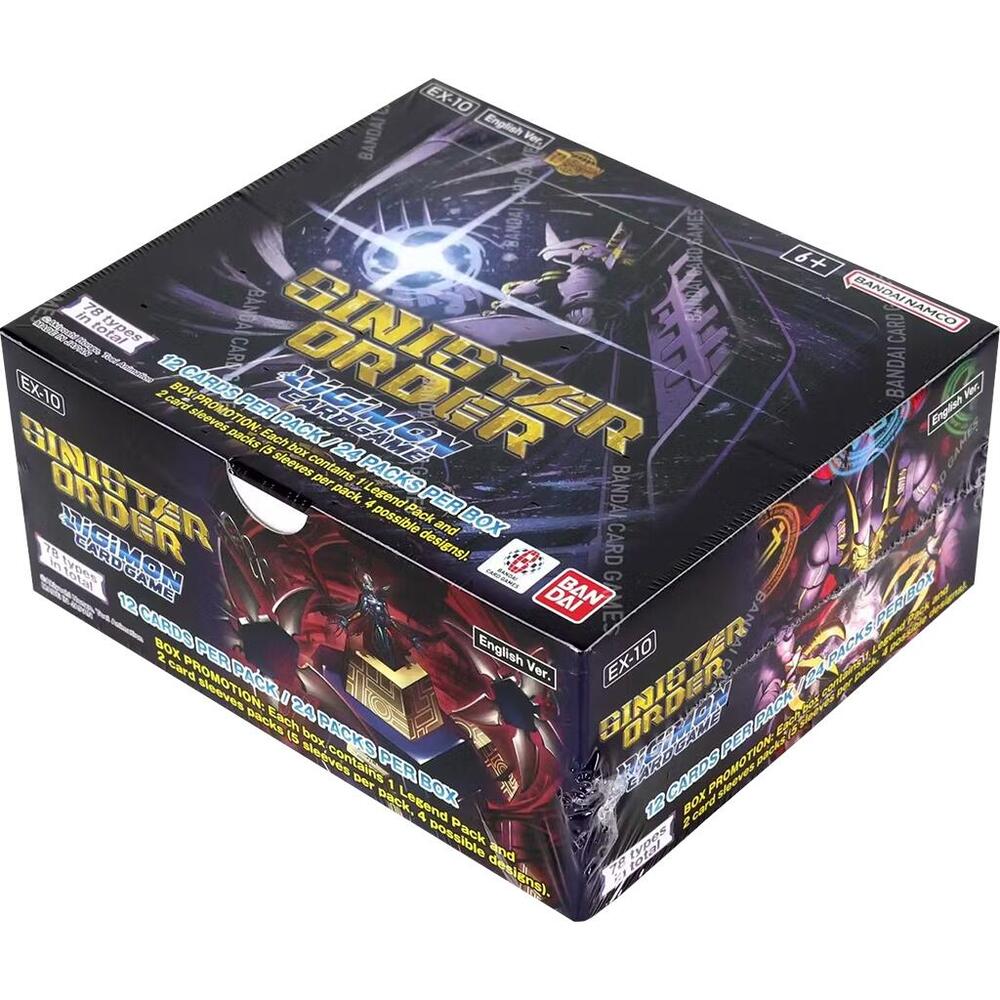 digimon card boxes Digimon: Sinister Order Booster Box (EX-10)