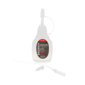 JConcepts RC car tire glue, thin formula in 0.7 oz bottle, used for attaching tires securely to RC cars.