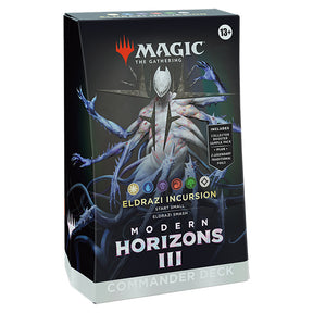 Modern Horizons 3 Commander Deck by Wizards of the Coast featuring colorful fantasy-themed cards for Magic: The Gathering.