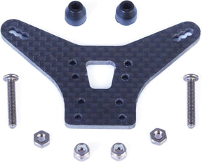 LC Racing L5064 carbon fiber rear shock tower for BHC-1ST RC car, lightweight and durable racing component.