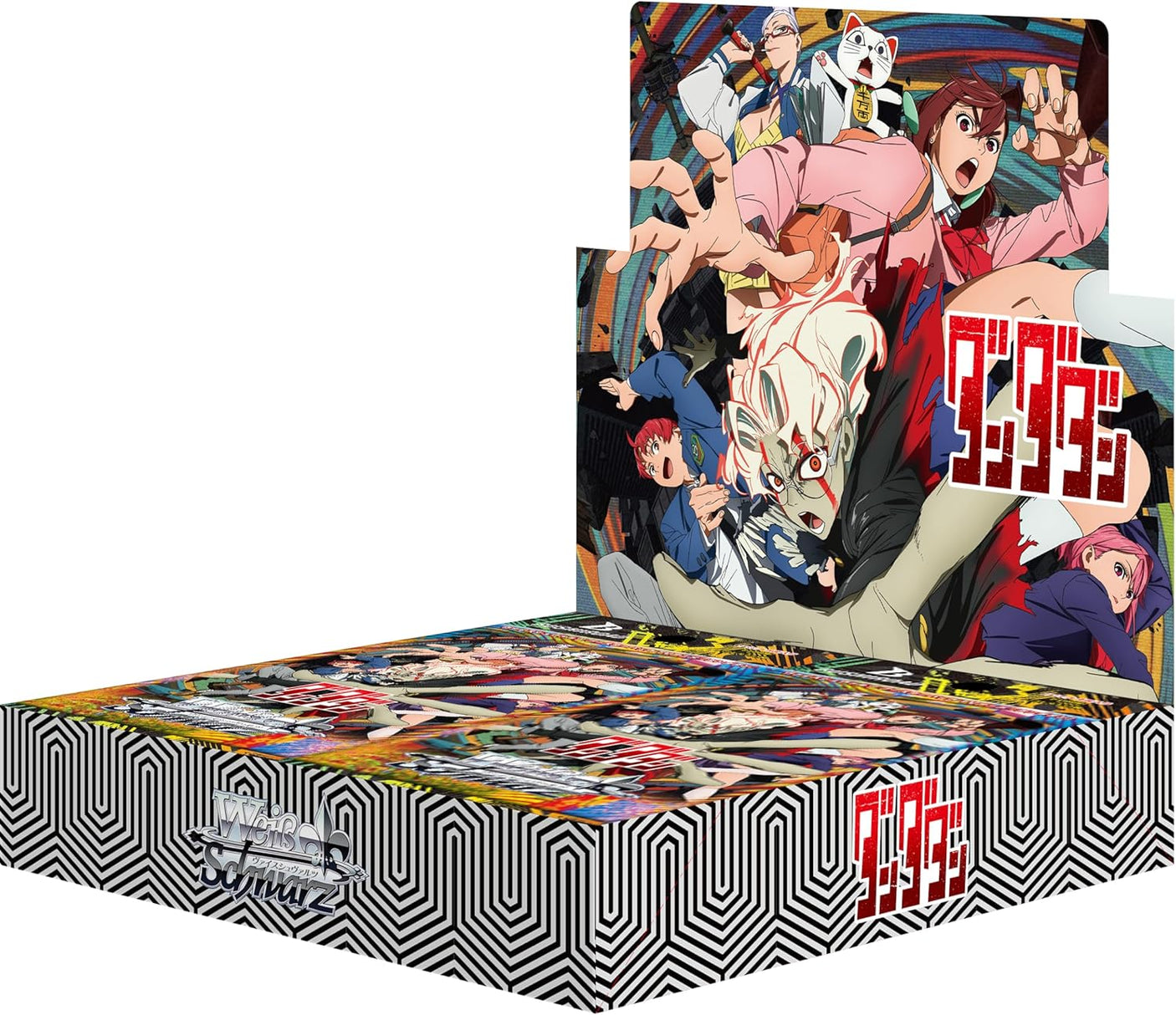 Weiss Schwarz DANDADAN Booster Box with colorful anime-style card illustrations and packaging design.