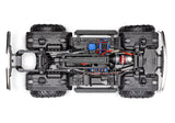 Overhead view of the chassis for the Traxxas TRX-4 Ford F-150 High Trail Edition remote control truck.