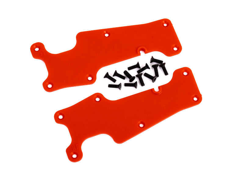Traxxas: Red Front Suspension Arm Covers (2 pcs)