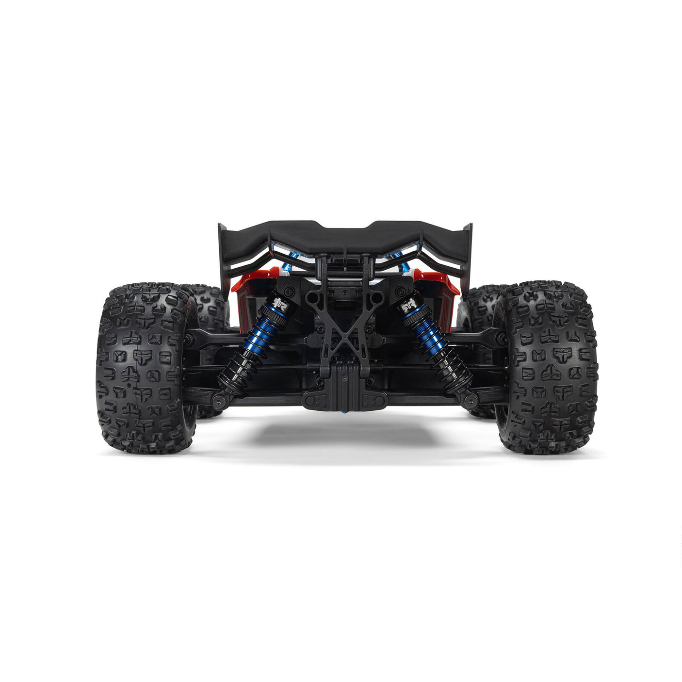 ARRMA 1/16 Mini Kraton 3S RC car with charger and battery, detailed close-up showing the rugged off-road design