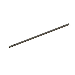 Steel center driveshaft for ARRMA GROM 204mm chassis, 181mm length, durable metal construction, shown aligned with vehicle components.