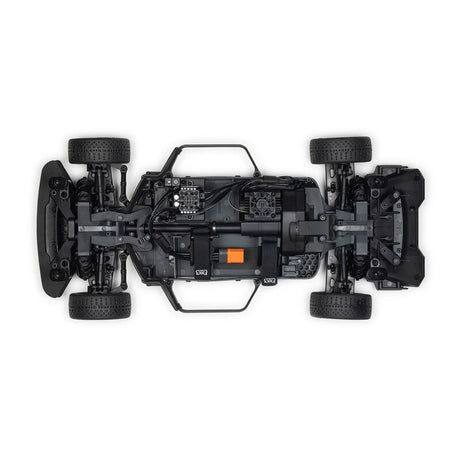 ARRMA 1/8 Infraction 223S RC car with sleek design and off-road tires, shown in a side view on a neutral background.