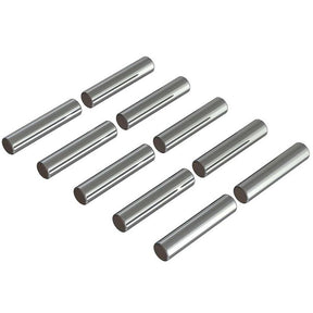 Set of 10 ARRMA 2.5x12mm pin screws with hex head, ideal for RC car assembly and repairs.