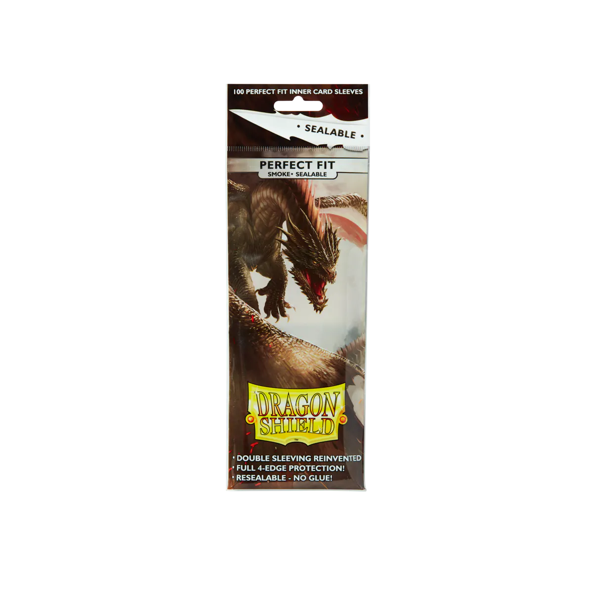 sealable card sleeves Dragon Shield: Smoke Sealable Perfect Fit Sleeves