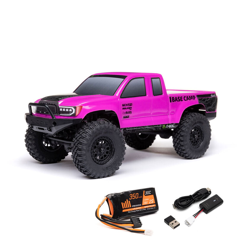 Axial: 1/24 SCX24 Base Camp 4X4 RTR Brushed Rock Crawler