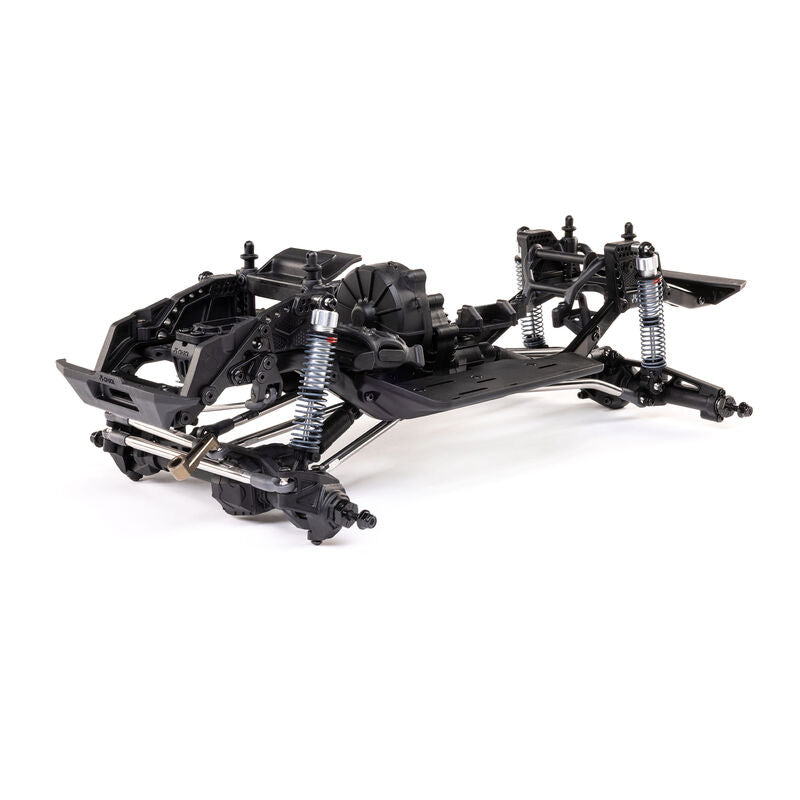 Axial 1/10 SCX10 III 4WD Rock Crawler Builder's Kit V2 with black chassis and detailed off-road components.
