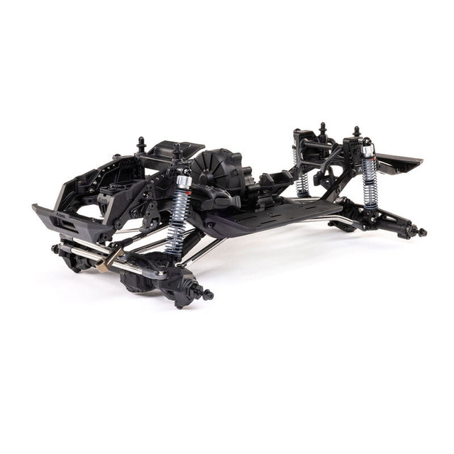 Axial 1/10 SCX10 III 4WD Rock Crawler Builder's Kit V2 with black chassis and detailed off-road components.