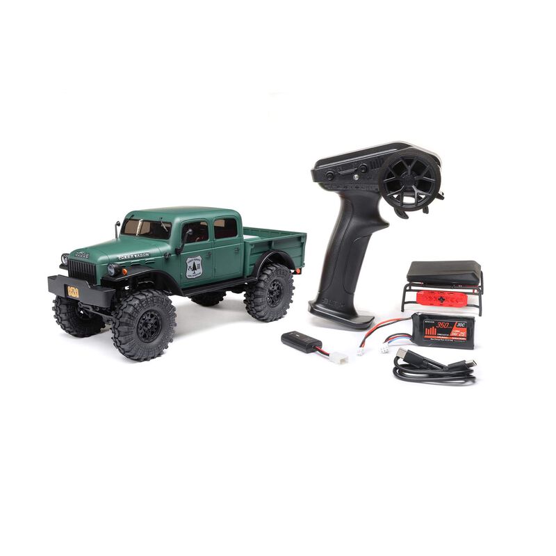 Axial: 1/24 SCX24 Dodge Power Wagon 4X4 RTR Brushed Rock Crawler