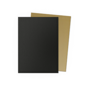 Black and Gold Dual Matte Standard Sleeves