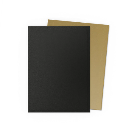 Black and Gold Dual Matte Standard Sleeves