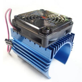 Hobbywing Heat Sink Combo C4 for RC car motors, featuring a cooling heatsink and ventilation components.