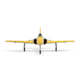 E-Flite Habu XS 80mm EDF model aircraft in flight, showcasing sleek design and detailed features.