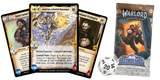 Warlord CCG Saga of the Storm Into the Accordlands starter deck by Kingswood Games, featuring fantasy-themed cards and artwork.
