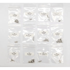 GL Racing Giulia screw set GG-S-032 with multiple silver screws on a white background for automotive repair or customization.