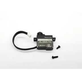 GL Racing Titanium Gear Servo GL-0820-TG, compact RC servo with durable titanium gear for improved performance and reliability