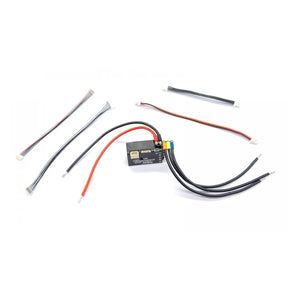 GL Racing Bluetooth sensored ESC for GL-GTR RC car, compact electronic speed controller with black and silver design.