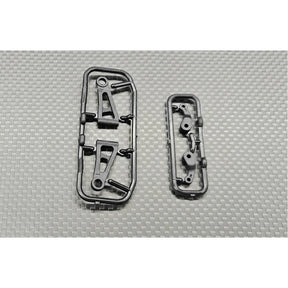 GL Racing LMP2 front upper arms and steering knuckle set, left and right, for race car suspension and steering components.