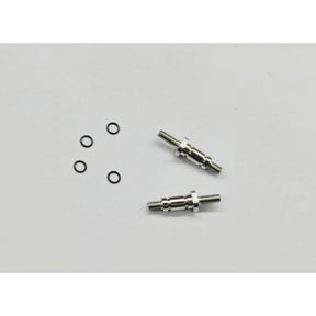 GL Racing LMP2 steering knuckle axle, 3mm, showing the detailed metal component with precise machining for racing car suspension.