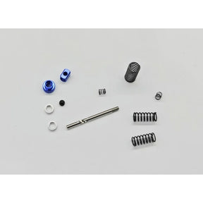 GL Racing LMP2 central shock absorber with mounting pins, detailed view of suspension component for race car performance.