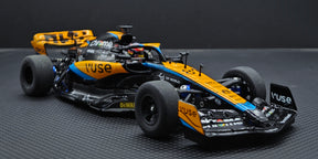 Detailed image of a GL Racing 1/28 scale Formula One chassis model showing intricate design and construction details.