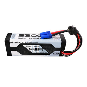 Gens Ace 5300mAh 3S 100C G-Tech LiPo battery pack with EC5 connector, designed for high-performance RC hobby applications