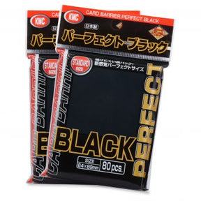 Black KMC USA Pack card supplies, perfect fit 80-count for collectible card storage and organization.