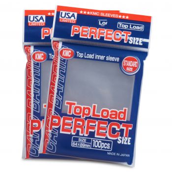 KMC: USA Pack Clear Perfect Fit Sleeves 100-Count